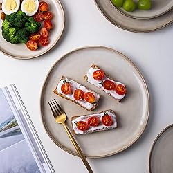 AmorArc Ceramic Dinnerware Sets,Handmade Reactive