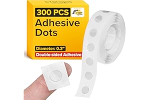 X-BET MAGNET 300 Clear Removable Double-Sided Adhesive Dots – Acrylic, Transparent, 0.3" Diameter, No Mess, Photo Safe, Sticky Dots, Double Sided Balloon Tape, Balloon Sticky Dots for Craft, Decorations