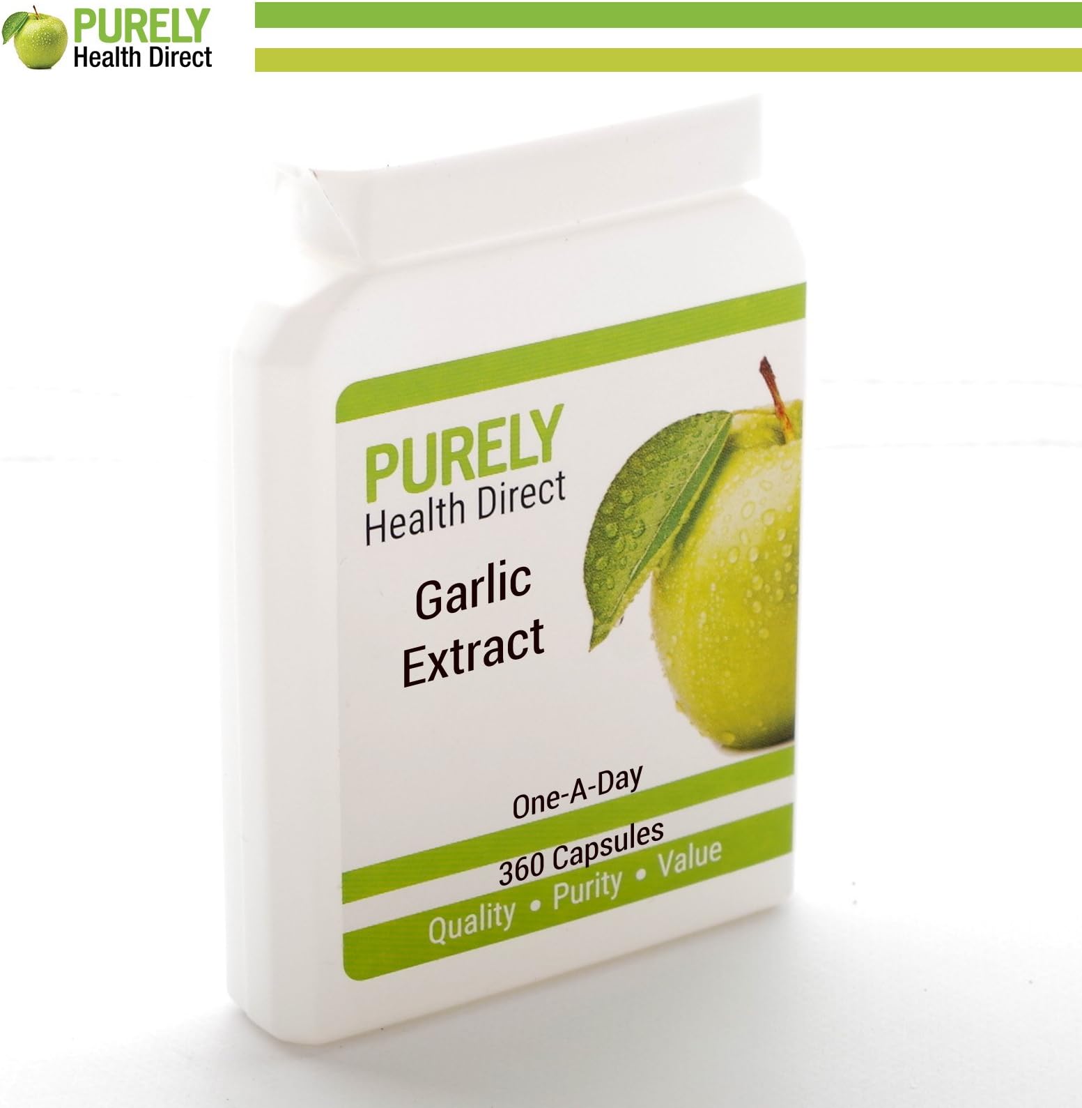 GARLIC Odourless 2mg - 360 Capsules Years Supply by Purely Health Direct