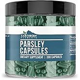 Earthborn Elements Parsley 200 Capsules, Pure & Undiluted, No Additives