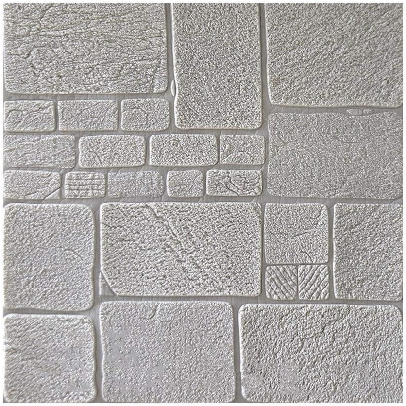 DYFYMXSelf-sticking wallpaper Self-adhesive 3D brick wall sticker 3D 3D brick PE foam wallpaper panel room applique stone decorative relief background Wall cladding (Color : D)