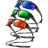 OUKEMAX Polarized Sunglasses Men, Sports Sun Glasses Womens UV400 Protection for Fishing Running Driving