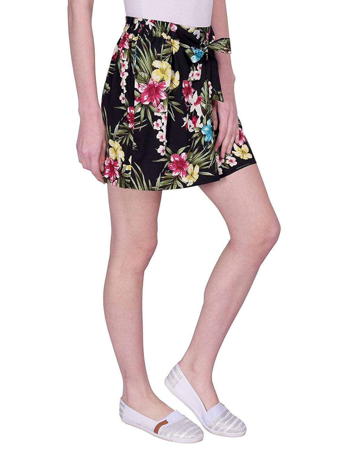 peppytone polyester printed beach shorts for women/girl's