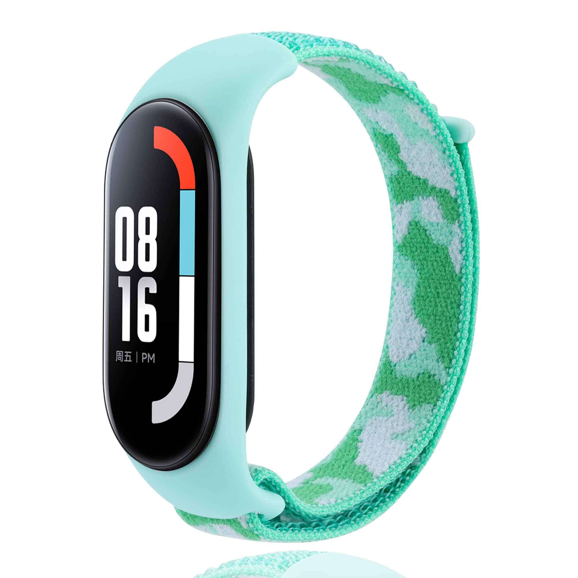 Keecuty Bracelet for Xiaomi Mi Band 7/Mi Band 6/Mi Band 5/Amazfit Band 5, Nylon Watch Strap, Adjustable Sports Replacement Strap, Compatible with Xiaomi Mi Band 7, Replacement Strap for Men and Women
