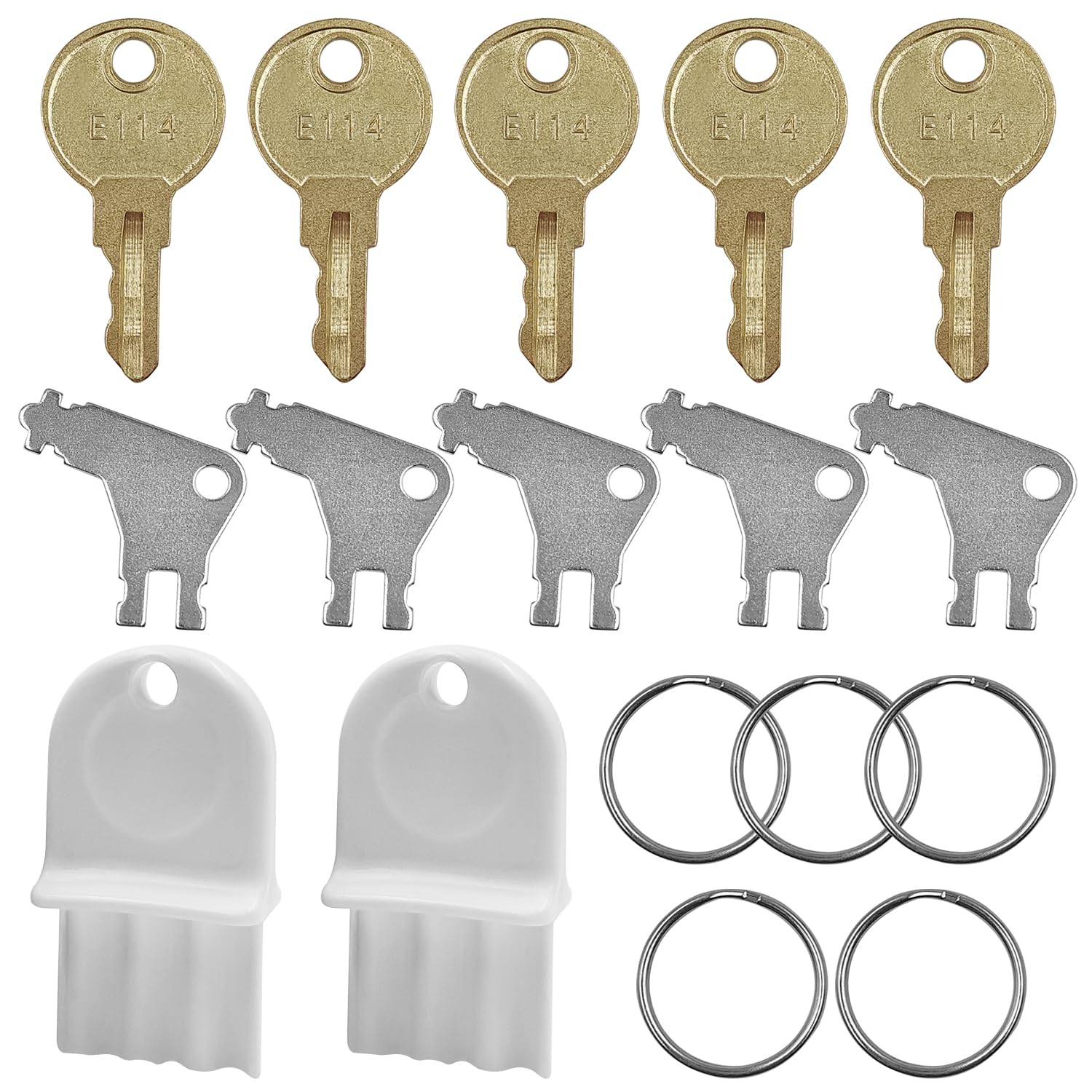 Photo 1 of Paper Towel and Toilet Paper Dispenser Key Set,12 Pcs Universal Paper Towel Dispenser Key, Replacement Key Compatible for Georgia Pacific, E114 Toilet Paper Dispensers and Other Brands