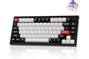 Keychron Q1 HE Wireless Custom Mechanical Keyboard with Hall Effect Gateron Double-Rail Magnetic Switch Rapid Trigger, QMK 2.4 GHz Bluetooth 5.2 RGB Compatible with Mac Windows Linux (Hot-swappable)
