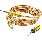 Thermocouple Oven Burner Fit for Bertazzoni 1400MM Replace AP7097380 | Gas Range Oven Thermocouple Fit for Bertazzoni Bake Burner 1400MM, Replace 508041 AP7097380