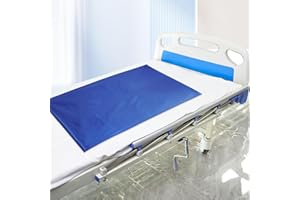 WONDSIGHIN Tubular Slide Sheet for Patient Transfer, Sliding Sheet to Assist Moving Elderly, Draw Sheet for Cars, Vehicles, Wheelchairs and Bed Transfers for Turning, Repositioning, Sliding, Blue, 2Psc, 47"x30"