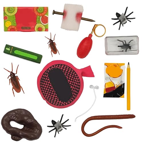 Cushion and Fake Poo,14-Piece Prank Kit for Kids and Adults, Hilarious Pranks and Practical Jokes Set, Perfect for April Fools Day, Family Gatherings, and Parties, Made of Safe Sponge Material