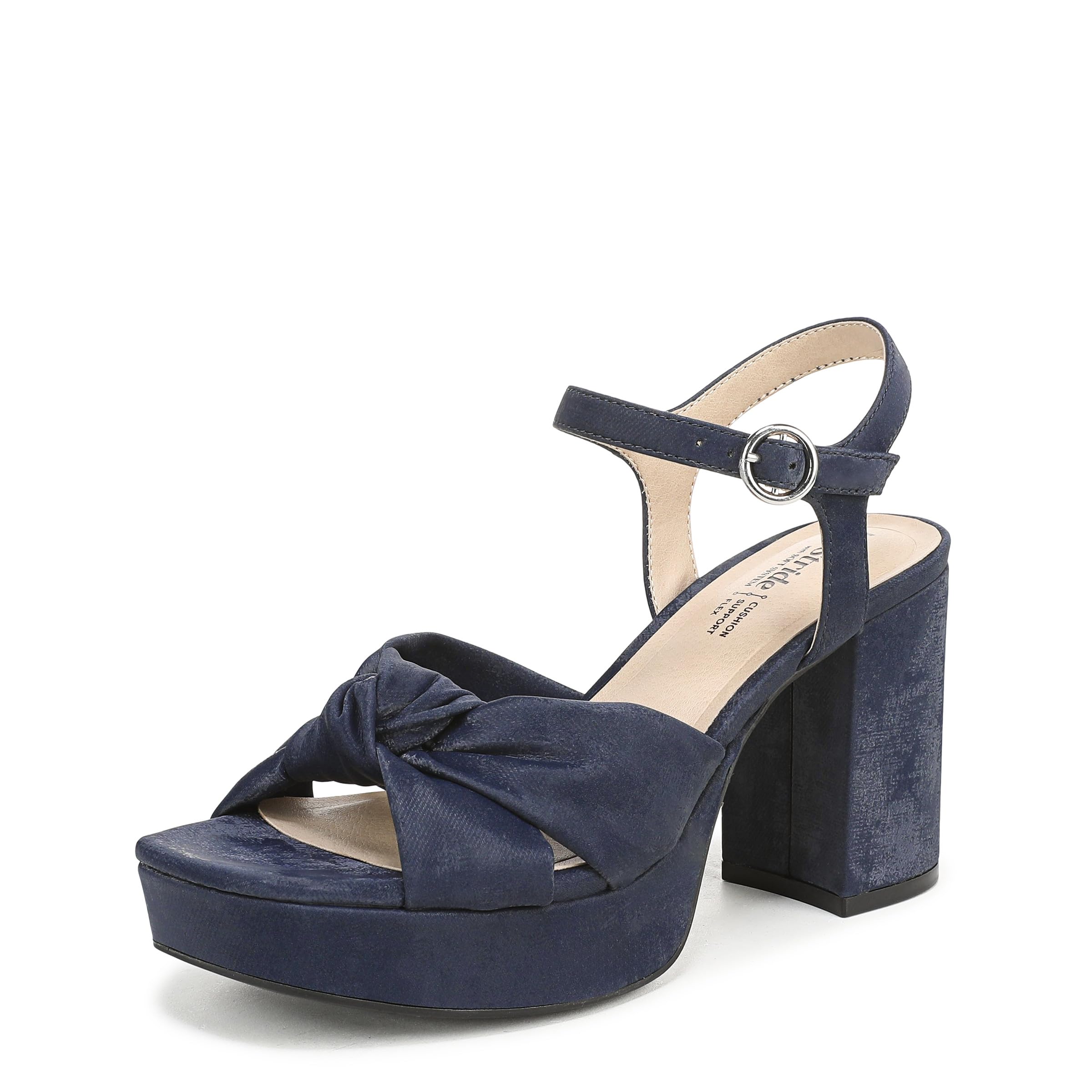 LifeStride Women’s August Heeled Sandal Navy 7.5 W