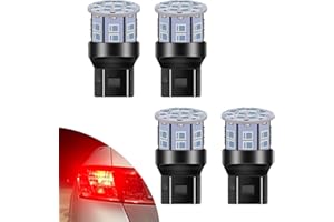 LEDYOTRY 7443 LED Bulb Red for Brake Lights Tail Lights, Super Bright 7444 7441 7440 T20 W21W LED Bulbs for Brake Stop Tail Lights, (Pack of 4)