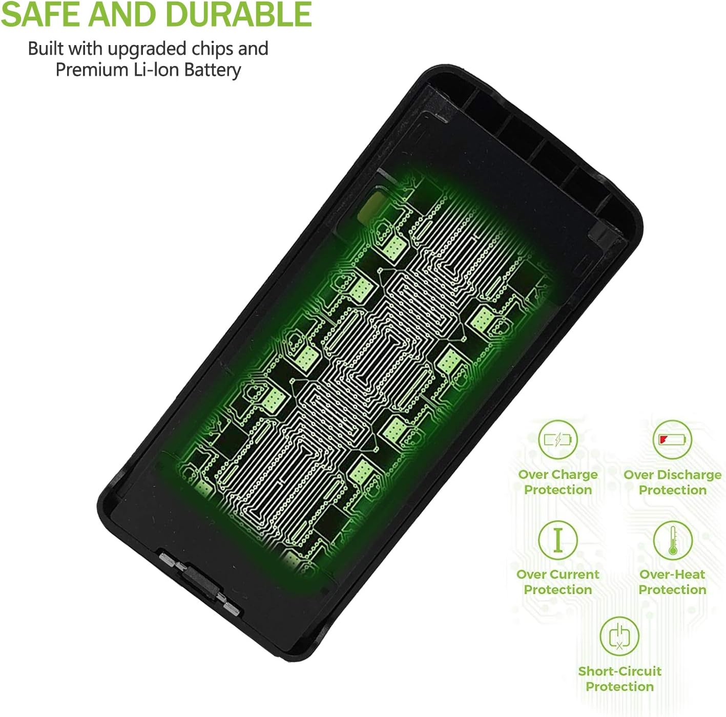 PMNN4082 Walkie Talkie Battery for Motorola CP185,EP350,P185,CP1600,CP477,CP476 Portable Radios: Home Audio & Theater