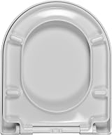 Wirquin 20721512 Disco D Shape Toilet Seat Top Fix Soft Close Quick Release view 3
