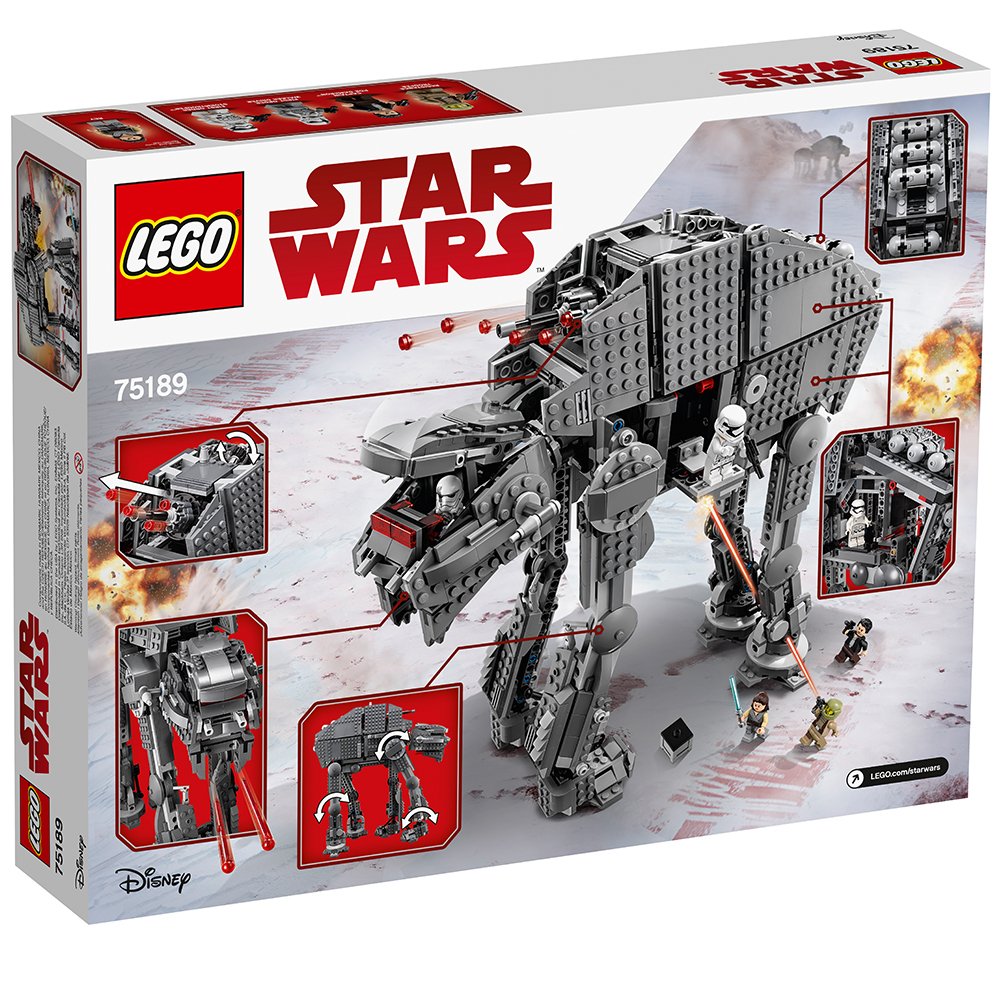 lego star wars episode viii first order heavy assault walker 75189 building kit