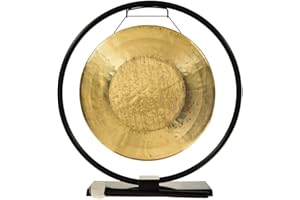 UNLIMITED 14" Gongs on the Au Courant Gong Stand - Includes Gong of your Choice, Stand, & Mallet/Traditional Chinese Gong/Great for Meditation & Sound Healing/Bronze Gong