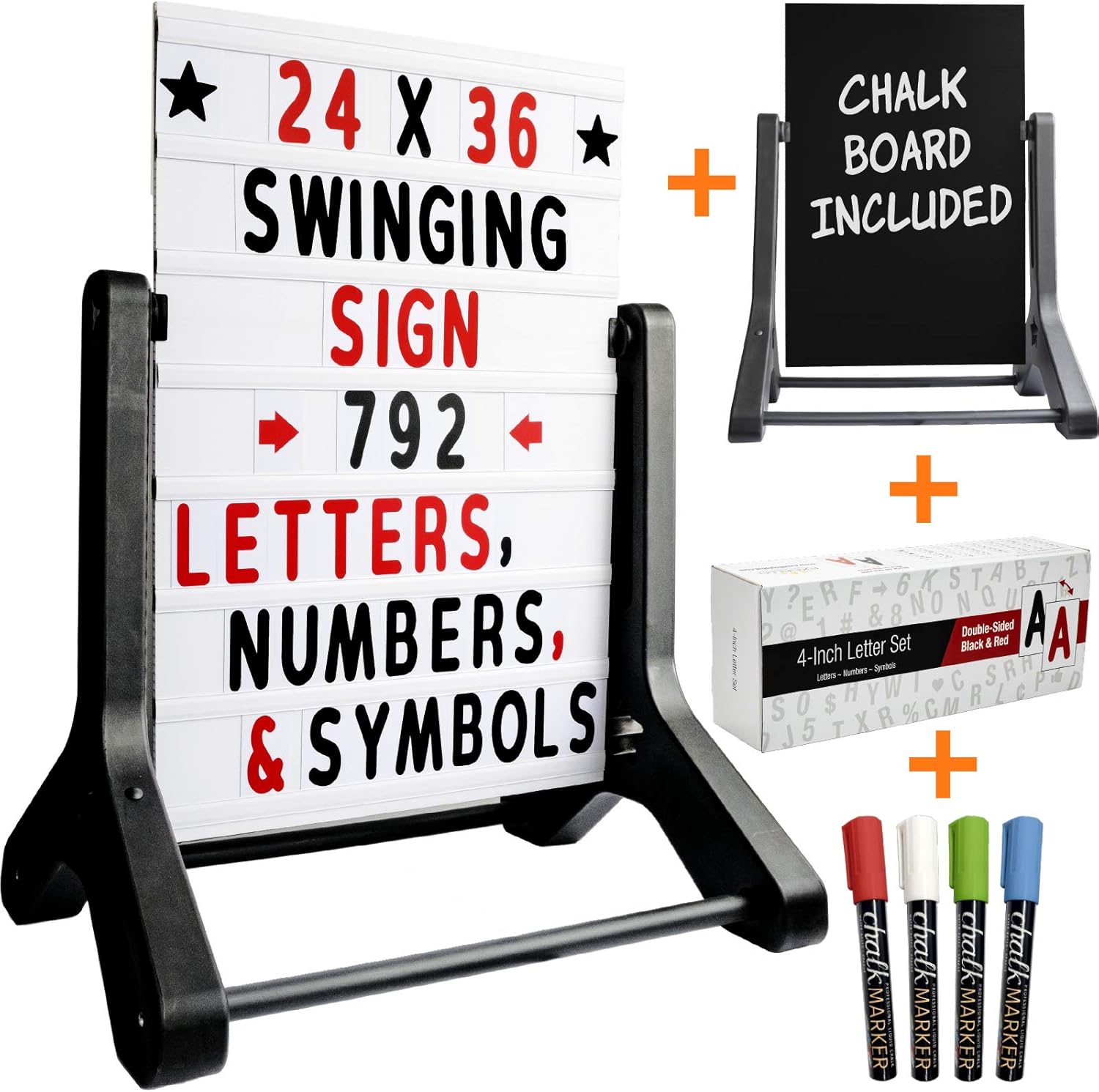 Amazon Com Swinging Changable Message Sidewalk Sign 24 X 36