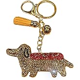 Popfizzy Crystal Keychains for Women and Girls, Bedazzled Purse Charms, Bling Backpack Accessories, Bag Charms, Handmade Gift