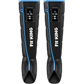 FIT KING Cordless Air Compression Recovery System, All-in-one Leg Massager | Two-leg Auto-sync, 3 Modes and 11 intensities, Sequential Compression Boots for Athletes (Medium)
