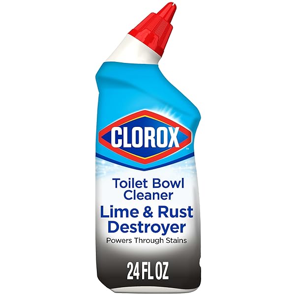 CLOROX TOILET BOWL CLEANER LIME & RUST DESTROYER,...