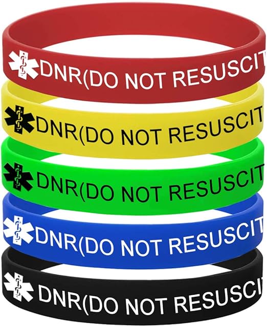 MZZJ 5 PackDNR(DO NOT RESUSCITATE) Bracelet Medication Alert ID