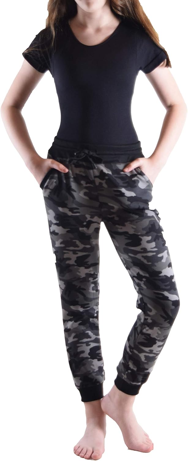 Dinamit Jeans Girl's Boy's Jogger Bonded Fabric for Extra Soft & Stretch (Run Small!! See Size Chart Below)