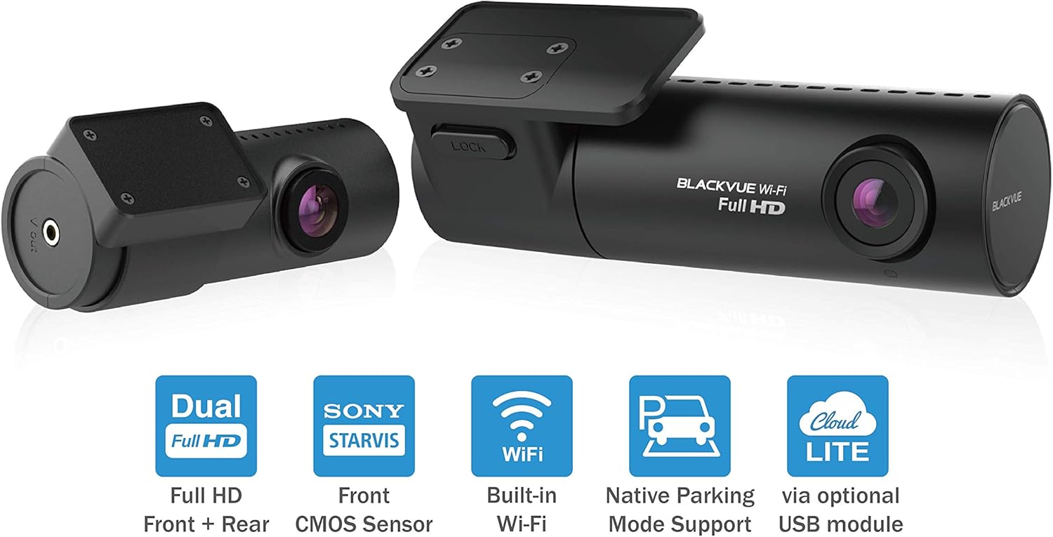 BlackVue DR590X-2CH (32 GB) UK Edition, Full HD Front and Rear Dash Cam with Smooth 30fps Video, Wi-Fi - Image 5