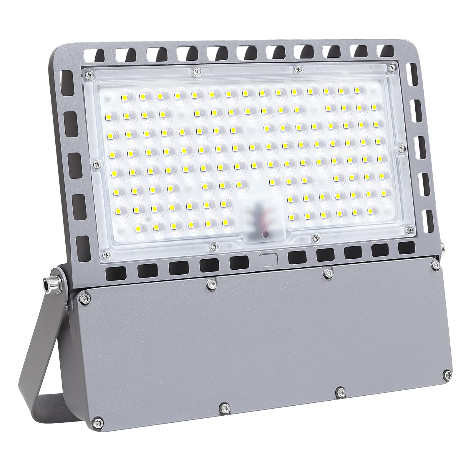 RIGIDON 1Pcs Outdoor Flood LED Work Light, 120W 12000lm Super Bright Floodlight, Daylight White Security Lights for Garden Yard Lawn Basketball Football Court Patio Landscape, IP66 Waterproof 6000K