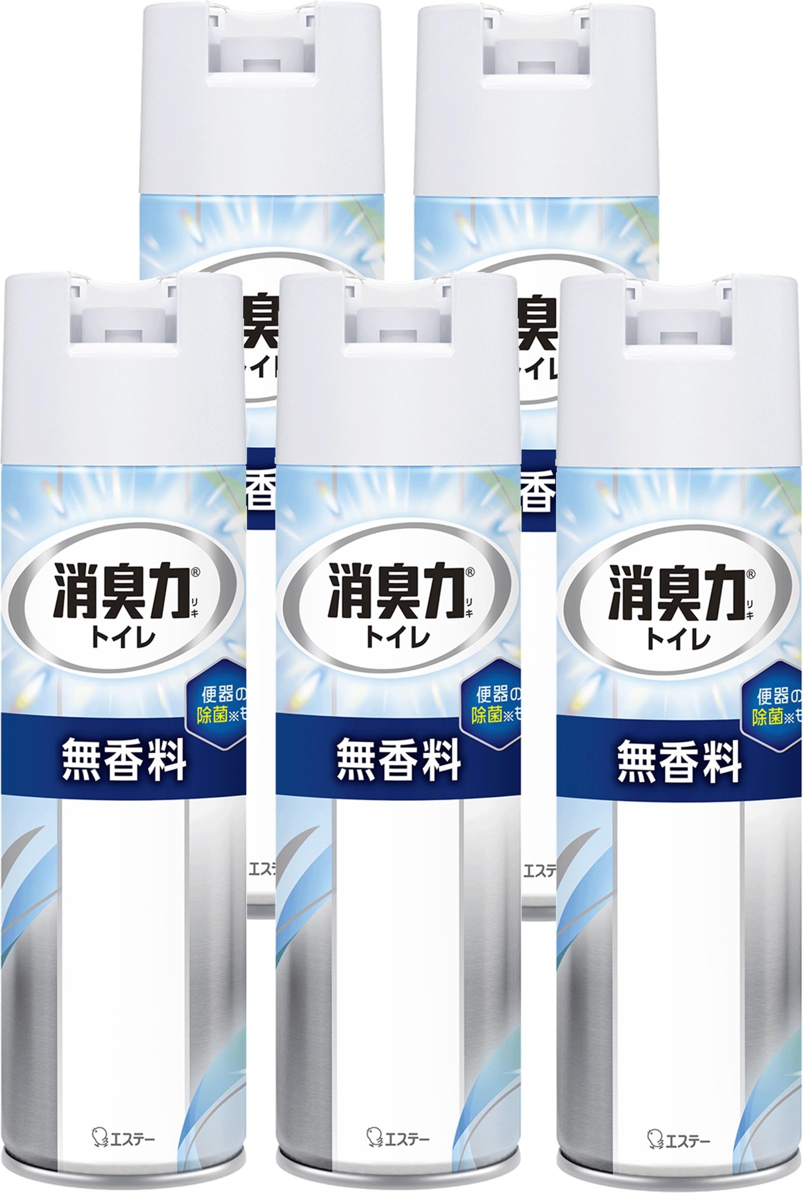 消臭力 [まとめ買い] トイレ用 スプレー 無香料 365mL×5個 トイレ 消臭スプレー 消臭剤 消臭 芳香剤 の商品画像