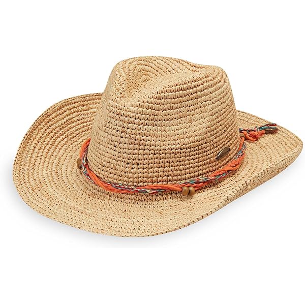 7826 Women\'s Raffia Cowboy Hat, Natural, Tan, Sm Raffia Cowboy Hat ~ Natural – Show Me Your Mumu main image 4