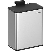 Amazon.com: SONGMICS Hanging Trash Can, 2.1-Gallon (8 L) Small ...