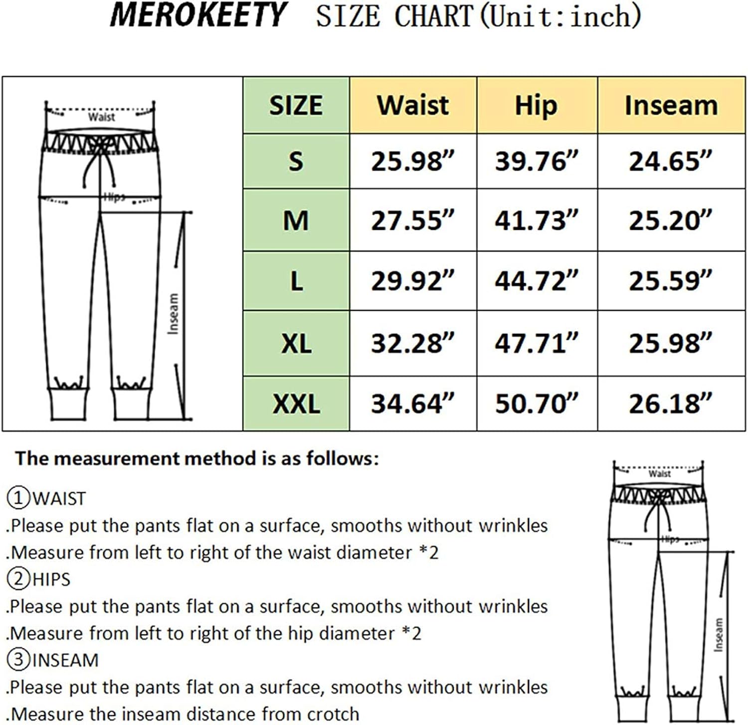 MEROKEETY Sweatpants for Women with Pockets, High Waist Drawstring Comfy Relaxed Fit Jogger Pants: Clothing