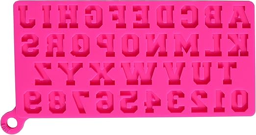 3D Silicone Alphabet Letter Trays Chocolate Mold Cake Fondant 