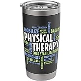 PTA and Physical Therapist PT Month Physical Therapy Stainless Steel Insulated Tumbler