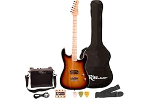 Rise by Sawtooth ST-RISE-ST-SB-KIT-1 Electric Guitar Pack, Sunburst