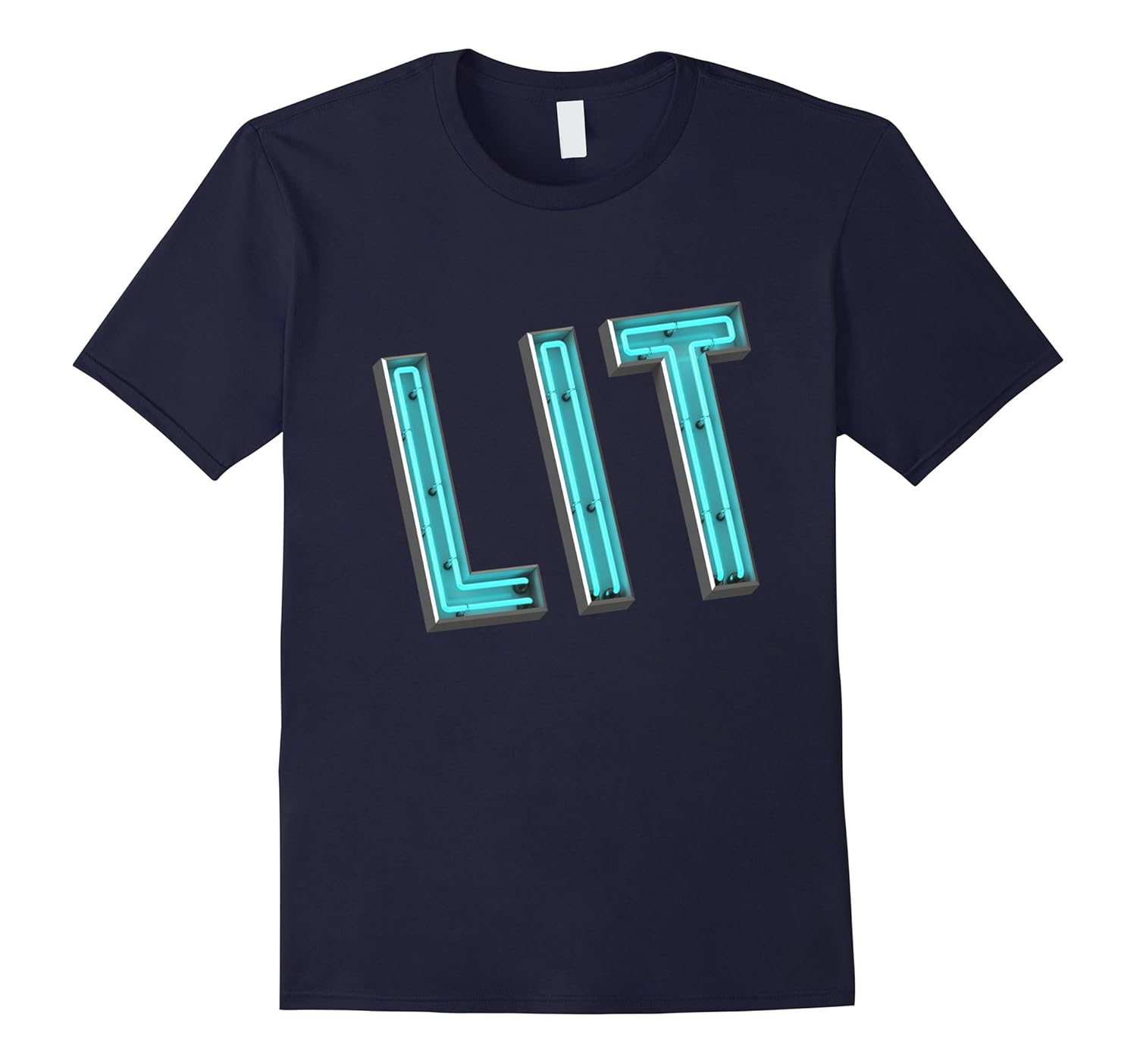 Funny Neon Lit Graphic T Shirt, Its Lit T ShirtTShirt Managatee