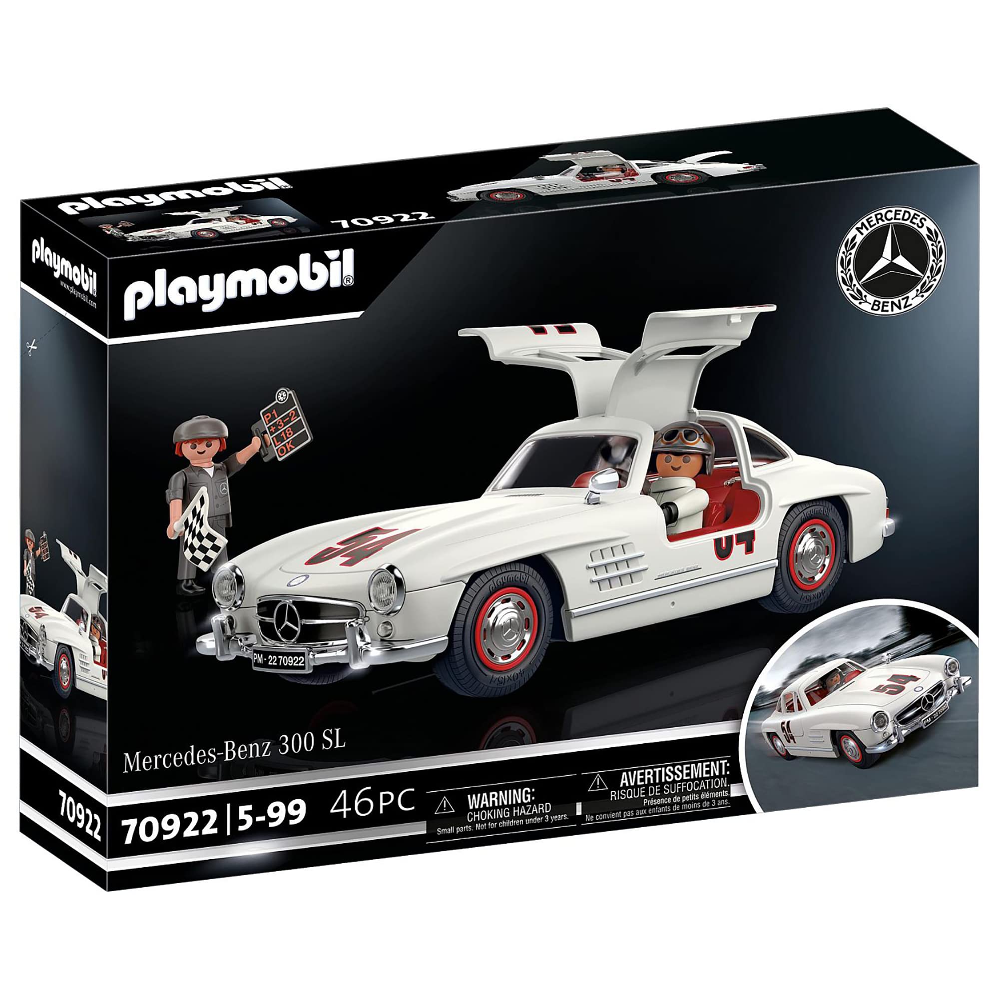 Playmobil 70922 Mercedes-Benz 300 SL, Model Car for Adults or Toy Car for Children, 5-99 Years