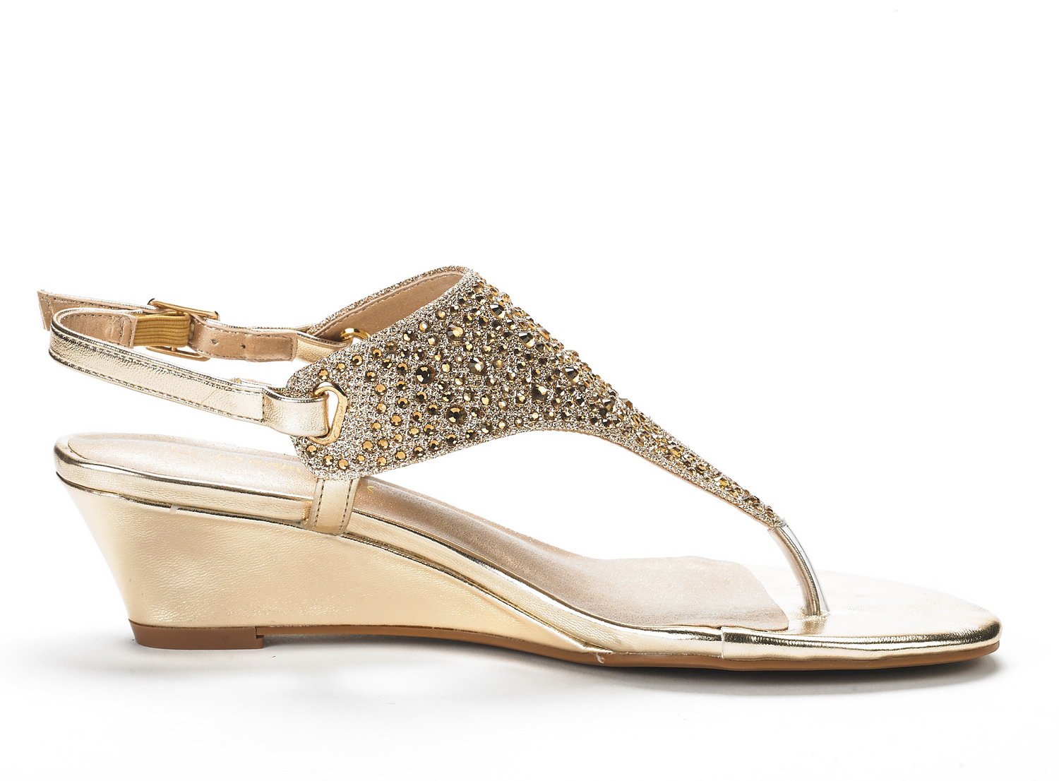 DREAM PAIRS Women's Aditi Low Wedge Dress Sandals - Image 4