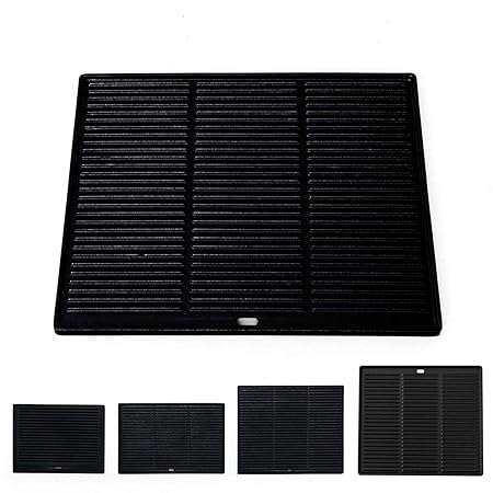 Clp Piastra In Ghisa Grill Elettrico A Gas O Carbone I Piastra Reversibile In Ghisa Double Face Lato Liscio Scanalato I Diverse Misure Antracite