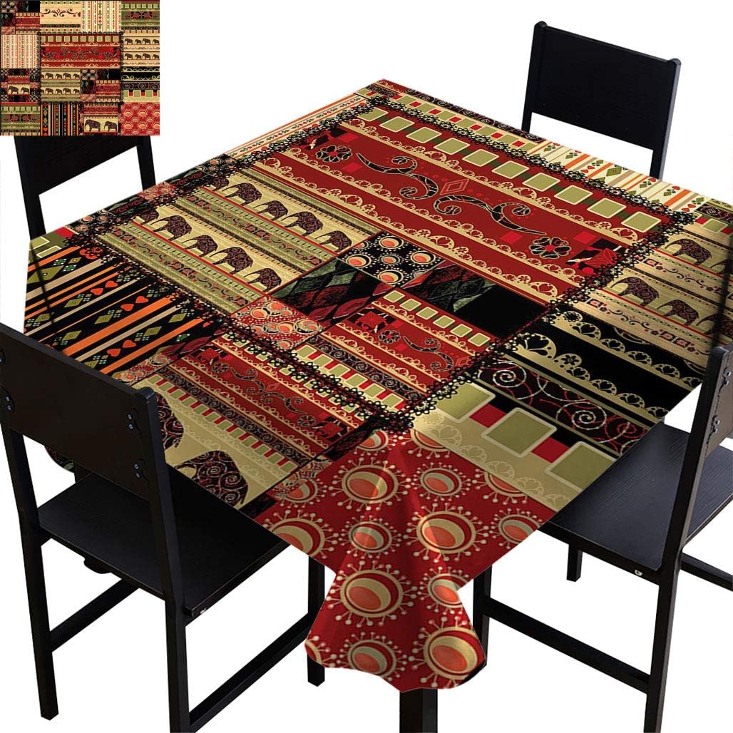 Topodecor African Custom Pattern Square tablecloths Patchwork Style
