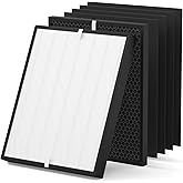 Youjors AD3000 Replacement Filter Compatible with Air Doctor 3000/3000M/3000Pro Air Purifier, 1 Main Filter & 1 Carbon Filters with 4 Pre-Filters (Not for AD3500)