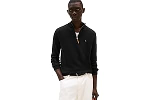 Tommy Hilfiger Men's Long Sleeve Cotton Quarter Zip Pullover Sweater