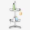 simplehuman Corner Shower Caddy, Stainless Steel and Anodized Aluminum