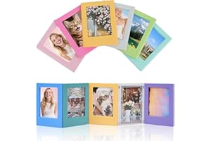 GLOXLITE 12Pack Magnetic Picture Frame, Mini Picture Magnets 2.5x3.5 Picture Frame for Refrigerator, Wallet Size Magnetic Photo Frames, Magnetic Photo Frames for Refrigerator, School, Office(Photo Size-3.3 x2.1 inches)