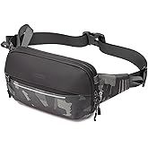IVESIGN Crossbody Fanny Pack Belt Bag for Women & Men with Multi-Pockets, Waterproof Sling Bag for Travel, Running, Hiking, Cycling, Fashion Waist Bag Fits All Phones