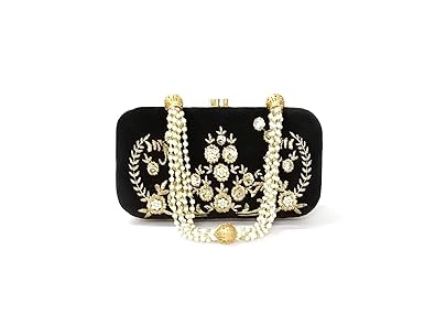 Duchess Womens & Girls Party Wear Designer Box Clutch With Beautiful Pearl Handle