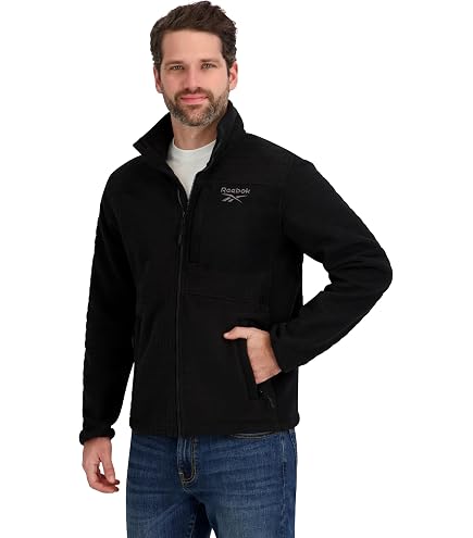 Reebok Men's Training Woven Jacket Night Black at Amazon Men's