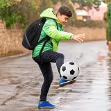 WUBAYI Football Boot Bag Wet Dry Separation Waterproof Gym Sack Large Drawstring view 7