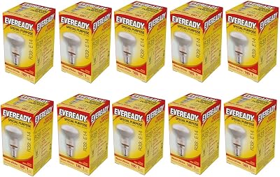 EVEREADY 10 R39 30W E14 Small Edison Screw Reflector Bulbs
