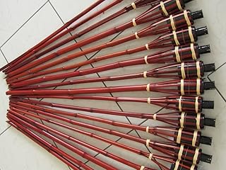 18 Gartenfackel Bambusfackel Öllampen Fackeln Bambus Fackel Garten Windlicht