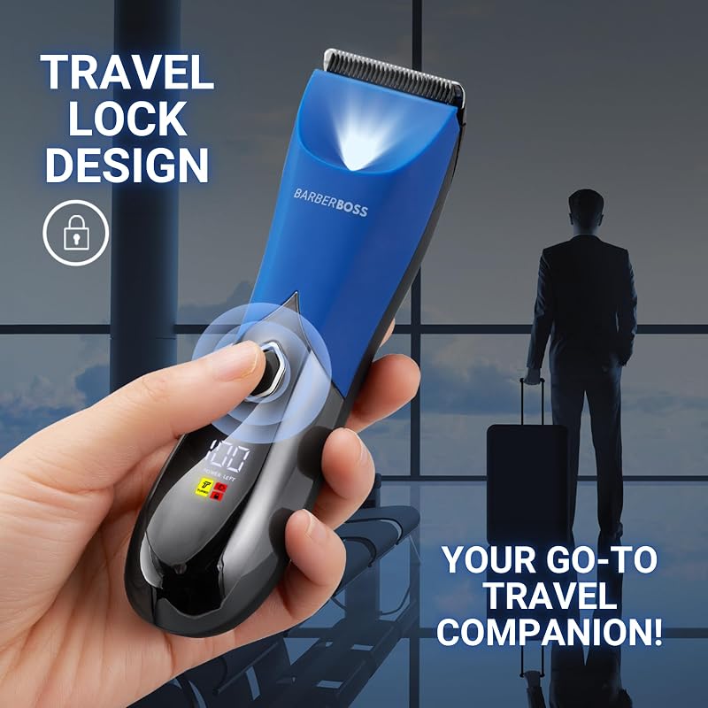 Tondeuse électrique sans fil pour homme, rasoir intime avec design anti-éclaboussures, rasoir à balle et poils pubiens pour homme